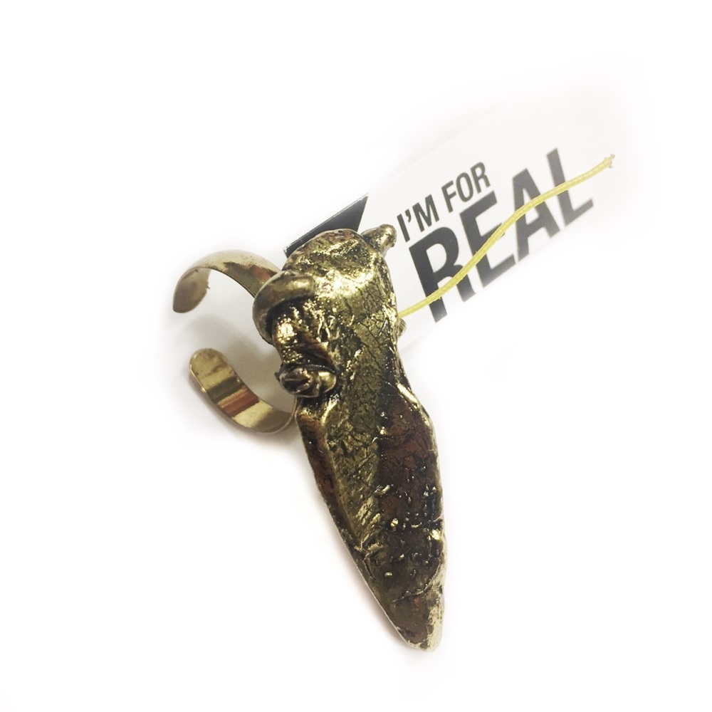 BCBGENERATION RING ARROW GOLD PLATED BOHO ONE SIZE